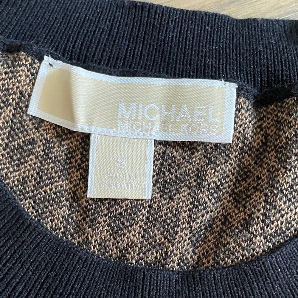 Michael Kors Black and Brown Knit Sweater - Picture 2 of 4